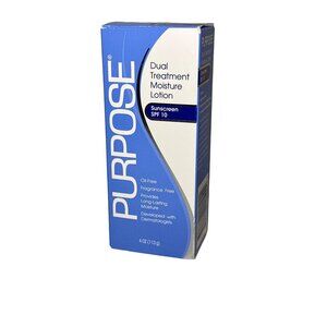 Purpose Dual Treatment Moisture Lotion Sunscreenn, SPF 10, 4 oz, Exp 11/24, one